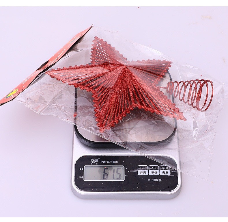 Sao kim tuyến gắn đỉnh cây thông Noel size 23cm mẫu hot 2023