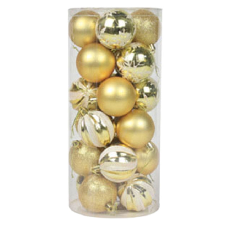 Châu Kiểu Vẽ 2024 - Hộp trụ 24 quả Châu Kiểu Vẽ 6cm