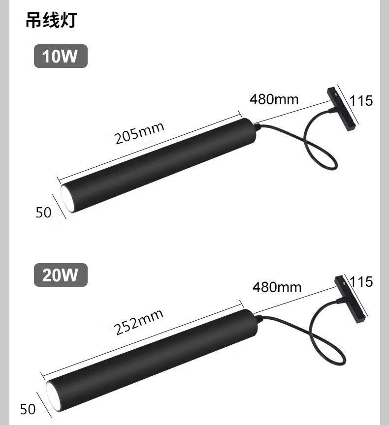 Đèn led hệ ray nam châm