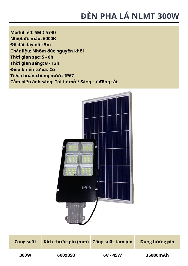 Đèn Pha Lá Solar NLMT