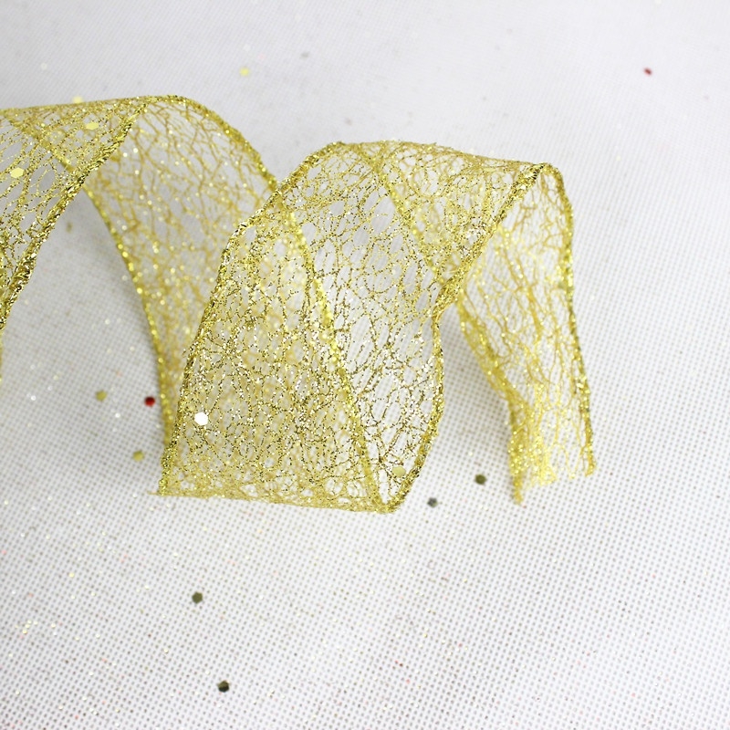 Cuộn Ruy băng lưới trang trí Giáng Sinh khổ lớn nhỏ