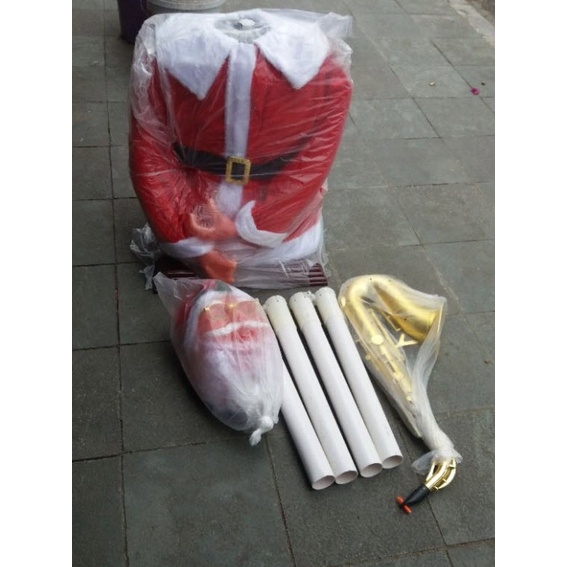 Ông già noel 1m8 Thổi kèn trang trí Noel