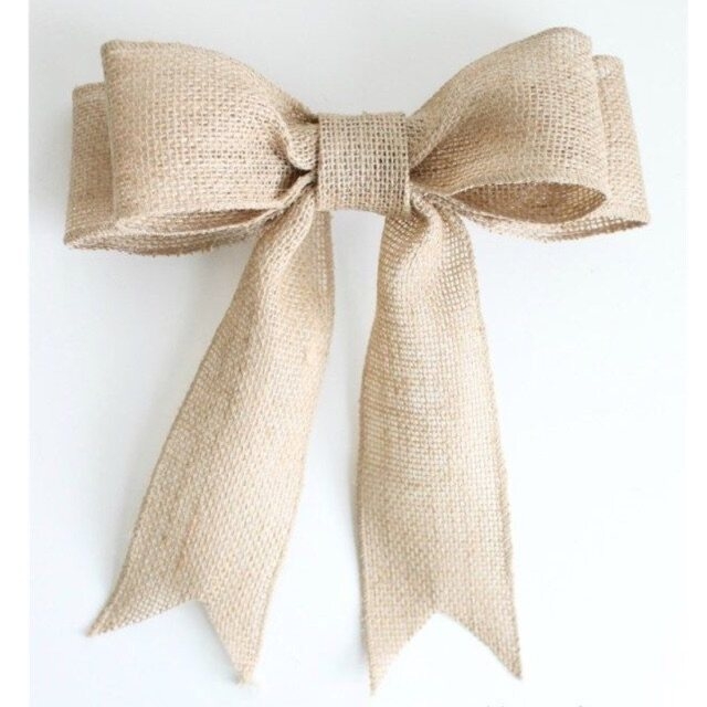 Ruy băng làm nơ vải bố bản 8cm trang trí Noel, tiệc