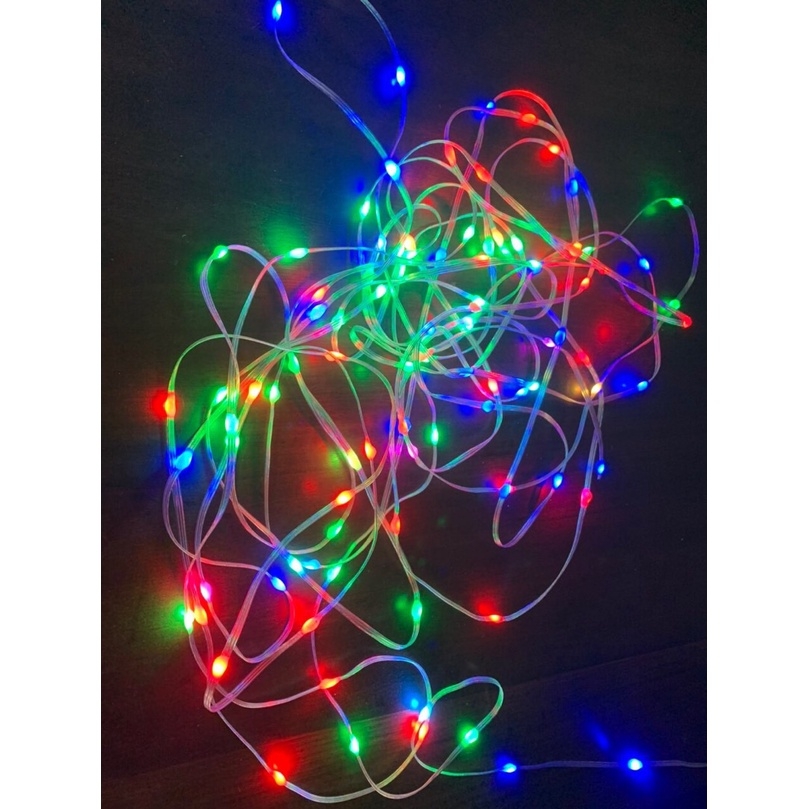 Đèn led RGB đuổi màu, led giọt lệ 10m chống nước cảm biến âm thanh