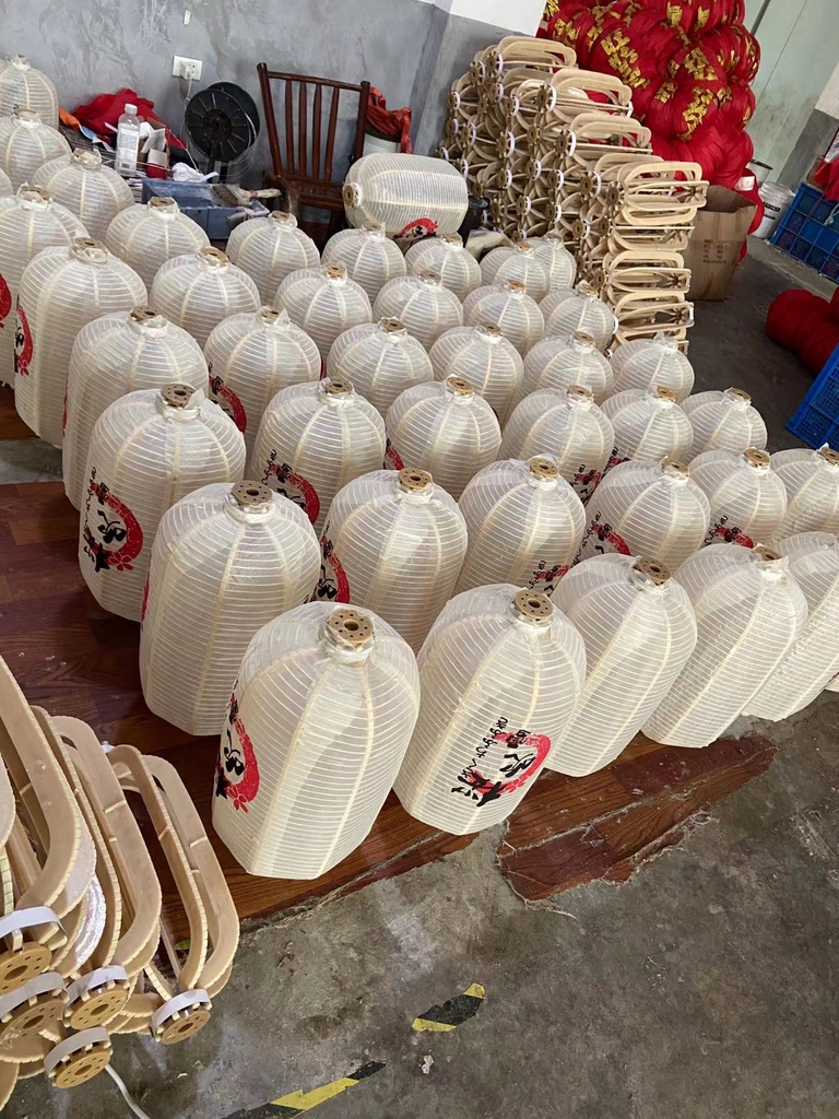 Đèn lồng Nhật bản trụ tròn vải lụa