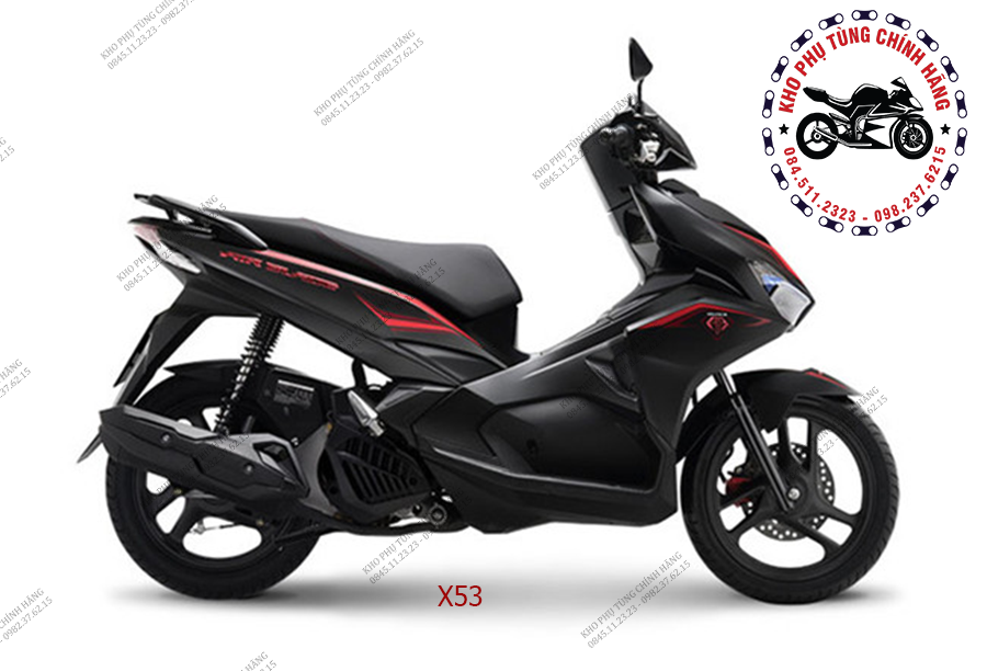 Honda Air Blade 125 màu đen mờ với tem logo màu đỏ bán ra ở Việt Nam  Xe  máy