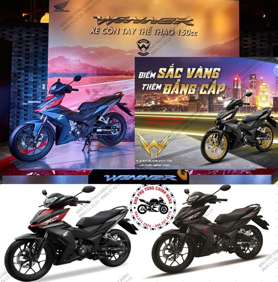 Các màu xe Honda Winner 150 sẽ được bán vào ngày 862016  Danhgiaxe