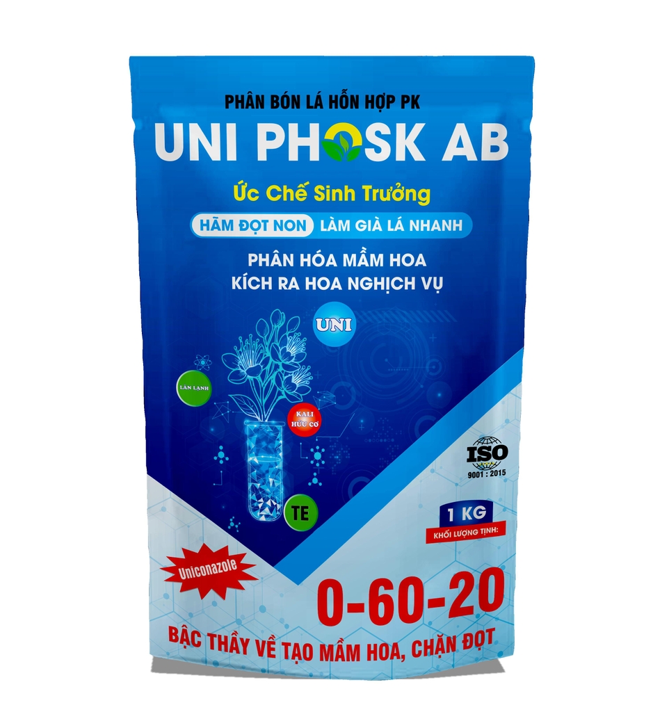 UNI PHOSK AB phân bón lá PK cho cây ra hoa nghịch vụ