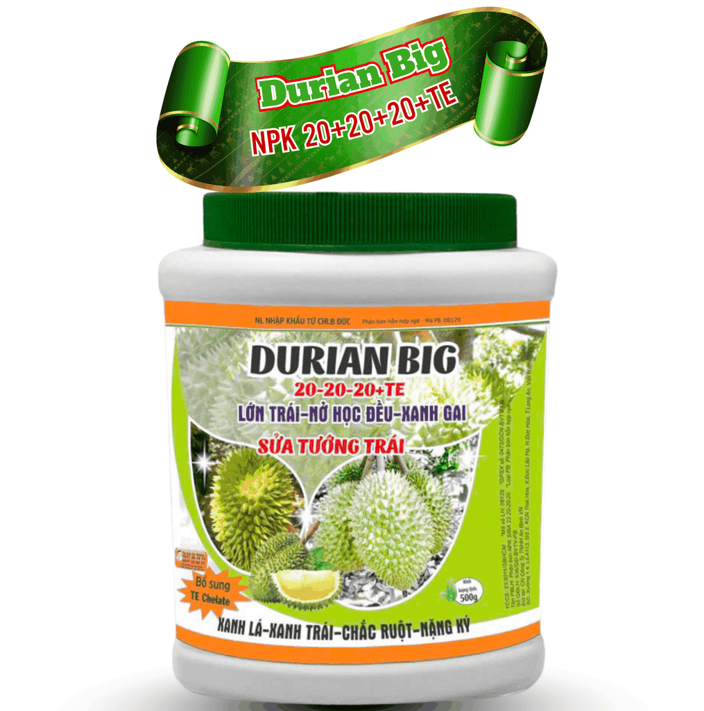 AB VIP PLUS 20-20-20+TE – Lớn Trái, Nở Hộc Đều, Xanh Gai