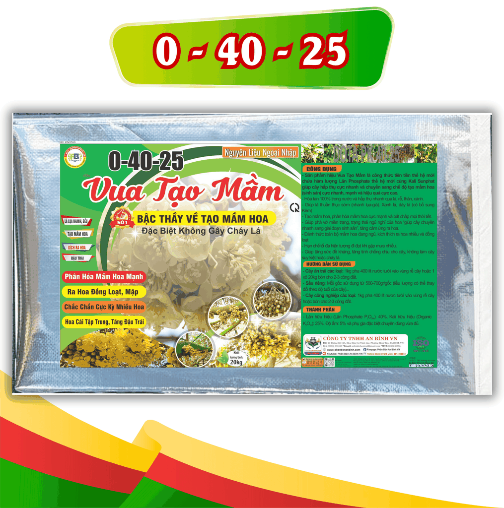 VUA TẠO MẦM 0 - 40 - 25