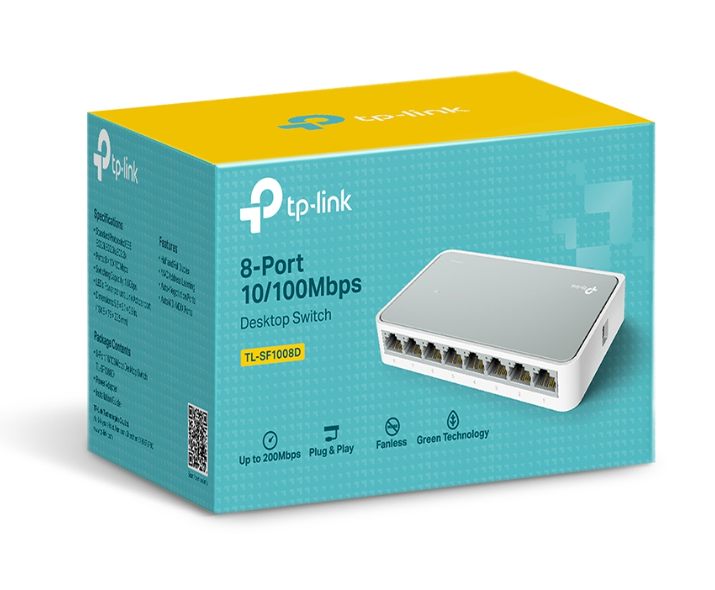 Switch TP-LINK_TL-SF1008D --> 8P/100; 24T