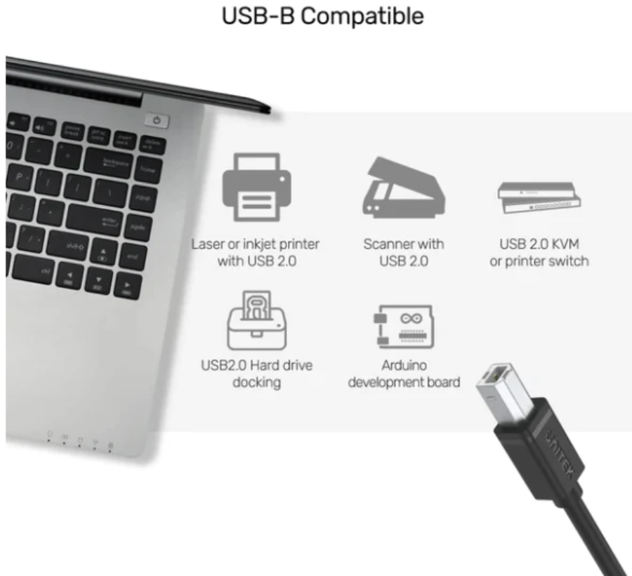 Cable USB IN 2M Unitek - Y-C4001; Test (-)