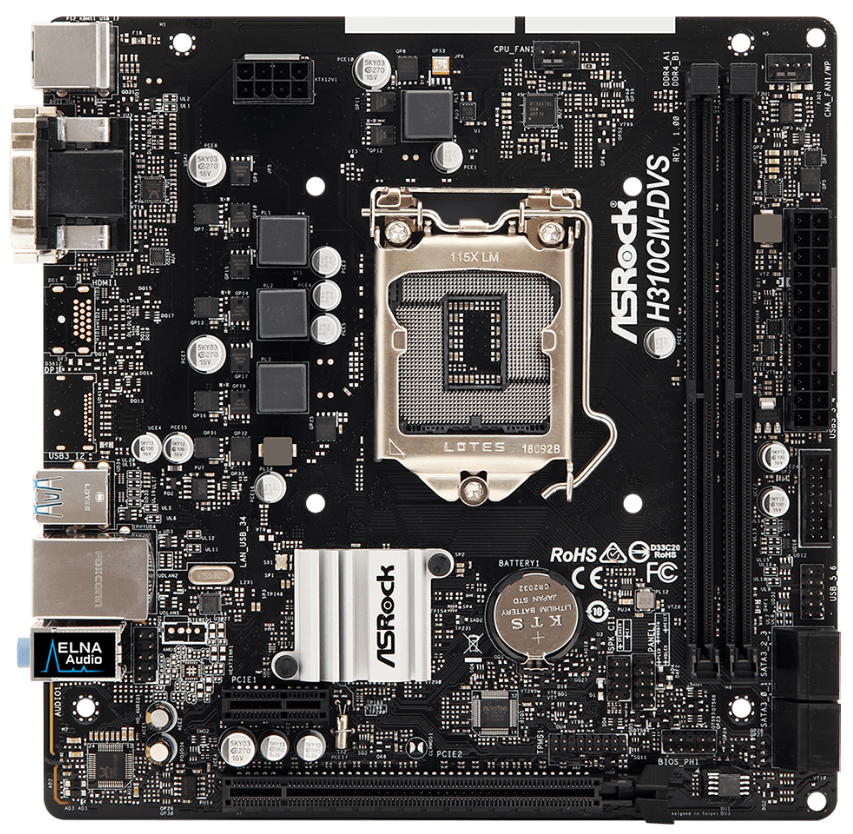 Main Asrock H310CM-DVS (tray - không hộp); 24T