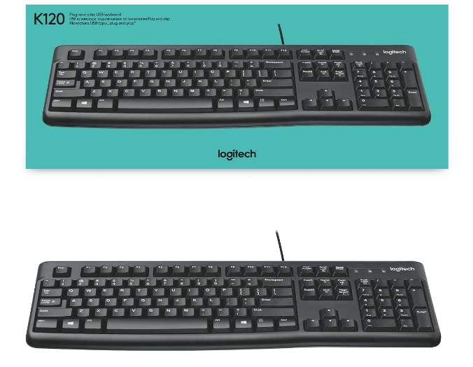 Bàn phím Logitech K120; 12T