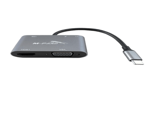 Hub Type-C---> USB 3.0+HDMI+VGA+PD MD042 M-PARD; 01T