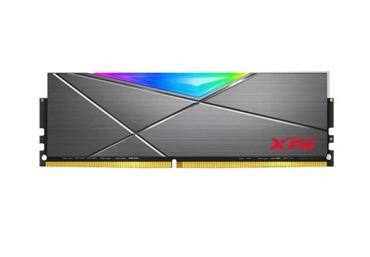 Ram PC 8GB-3200MHz Adata RGB tản nhiệt (Xám) ; 36T