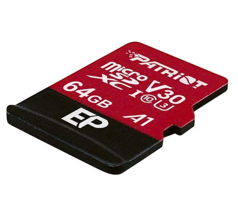Thẻ nhớ Patriot EP Seris 64GB Micro V30 A1 Tốc độ 100M, (Kèm Adapter); BH: 3 năm