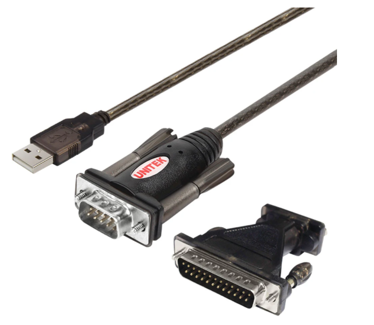 Cable USB--> Com 9+ đổi Com 25 Unitek Y105A (-)