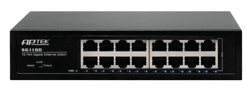 Switch Aptek SG1160/1GB-16 Port Gigabit ; 24T