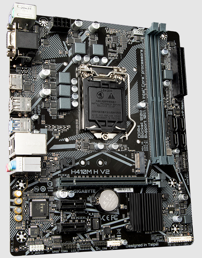 Mainboard Gigabyte H410M H V2; 36T