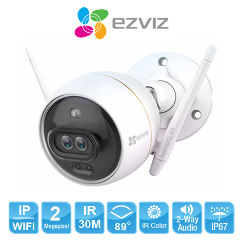 Cam wifi EZVIZ CS- CV310 (C3-6B22WFR) C3X Colorvu, báo động; 24T
