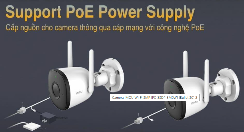 Camera Wifi 3MP IMOU IPC-S3DP-3M0WJ (3mp, 2.8mm, không màu); 24T