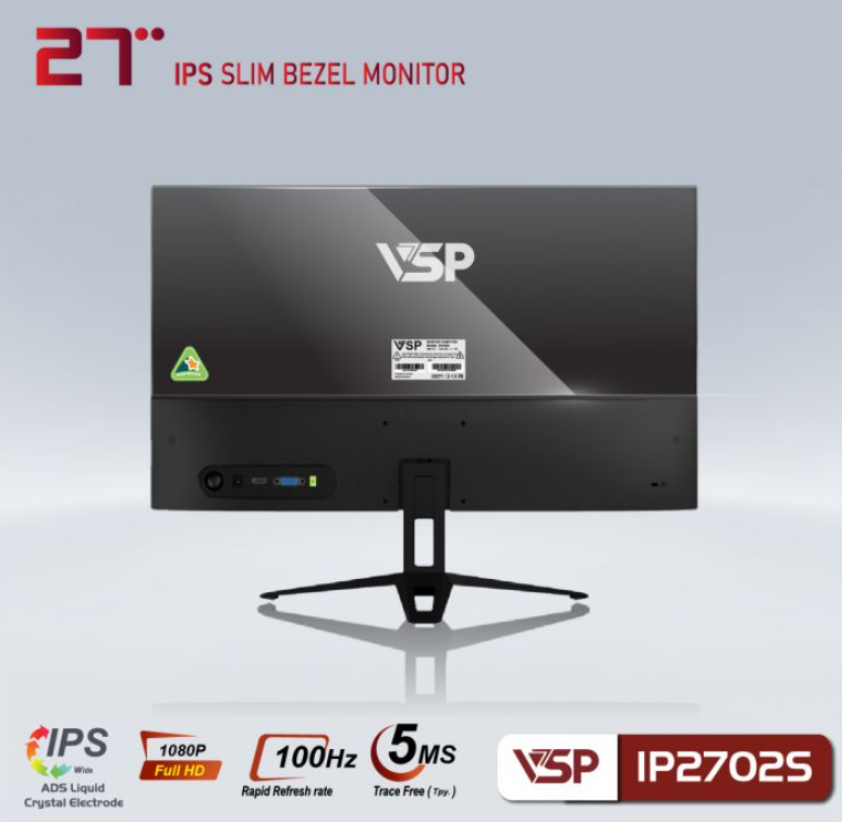 Màn hình VSP IP2702S (27 INCH/FHD/IPS/100HZ/5MS/VGA,HDMI); 24T