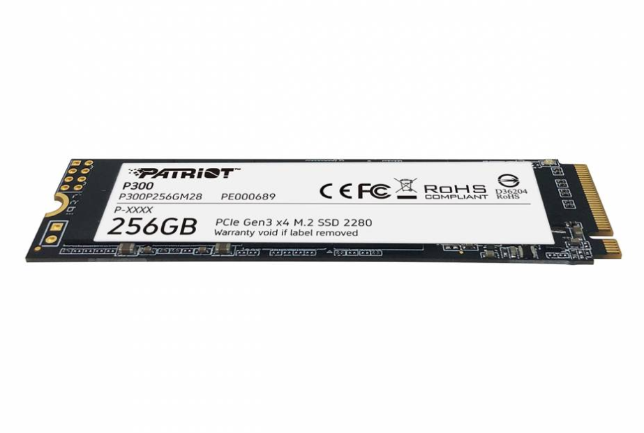 Ổ cứng PATRIOT SSD P300 NVMe M.2 PCIe gắn trong 256GB; 36T