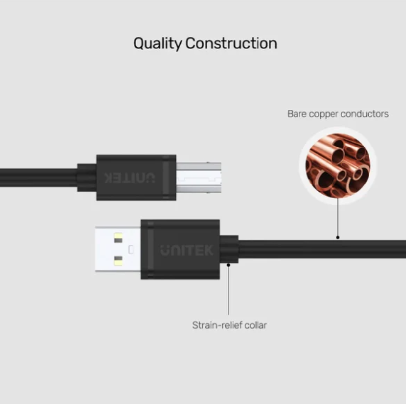 Cable USB IN 2M Unitek - Y-C4001; Test (-)