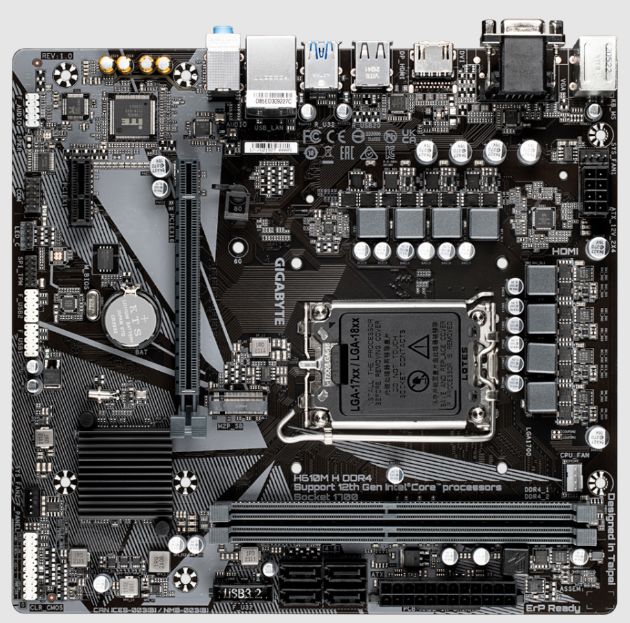 Mainboard Gigabyte H610M-H V2; 36T