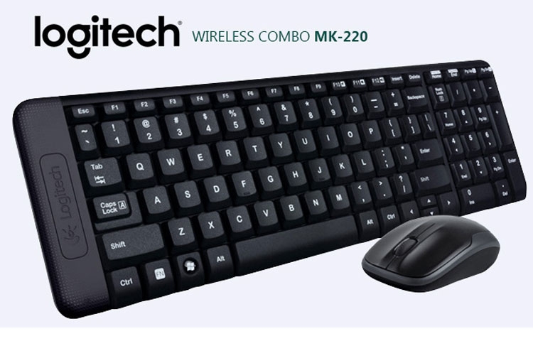Combo phím chuột không dây Logitech MK220; 12T