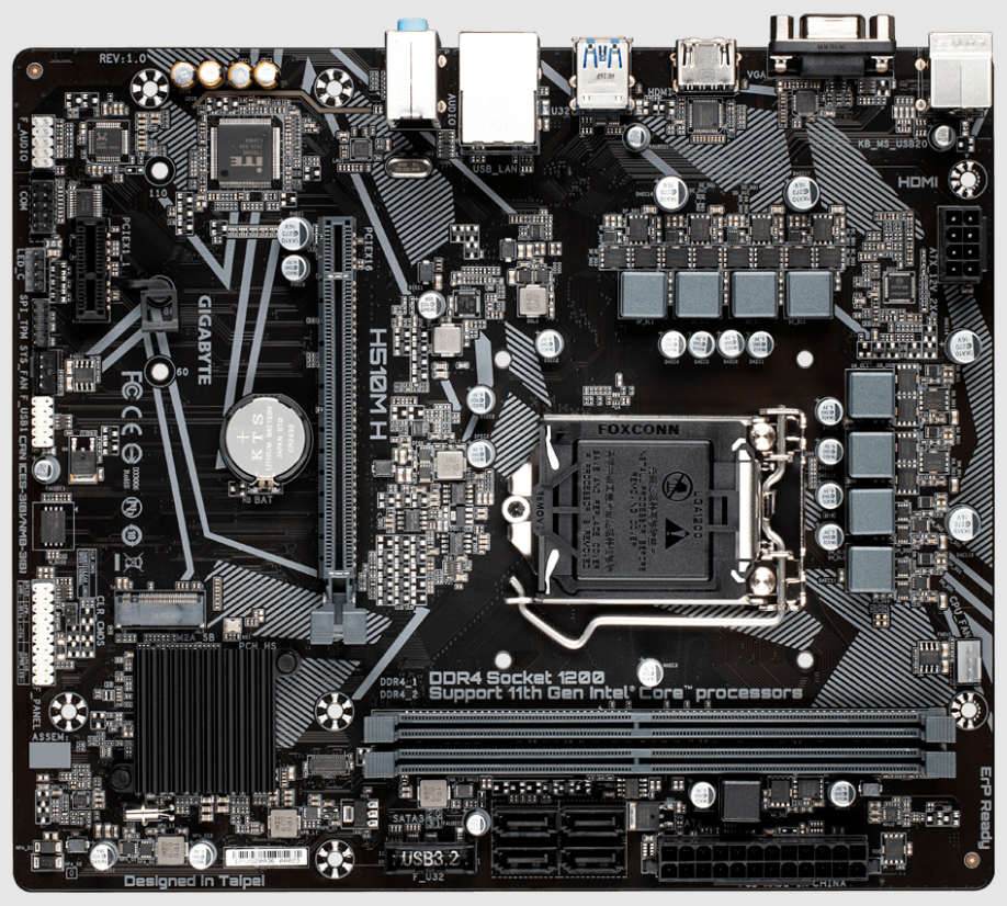 Main Gigabyte H510MH V2; 36T