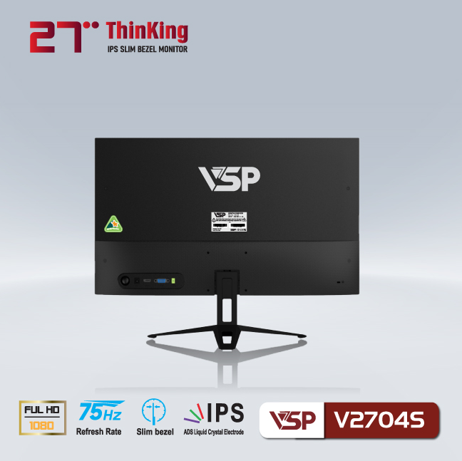 MÀN HÌNH VSP V2704S (27 INCH/FHD/VA/IPS/75HZ/5MS/VGA,HDMI); 24T