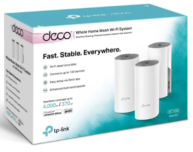 Thiết bị thu phát Wifi 2,4/5GHz,TP LINK _ Deco E4 (3Pack); 24T