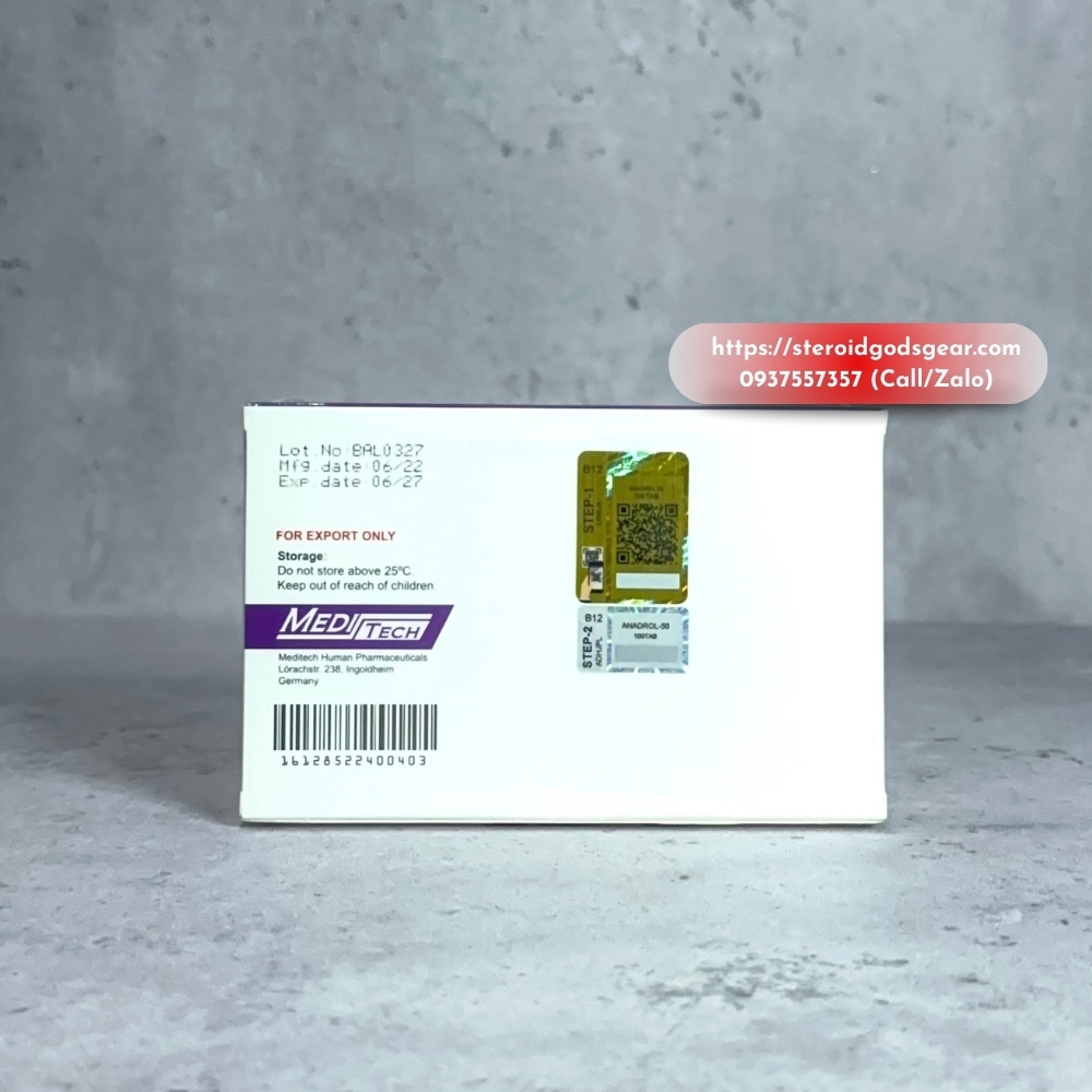 ANADROL MEDITECH - 50mg x 100tabs