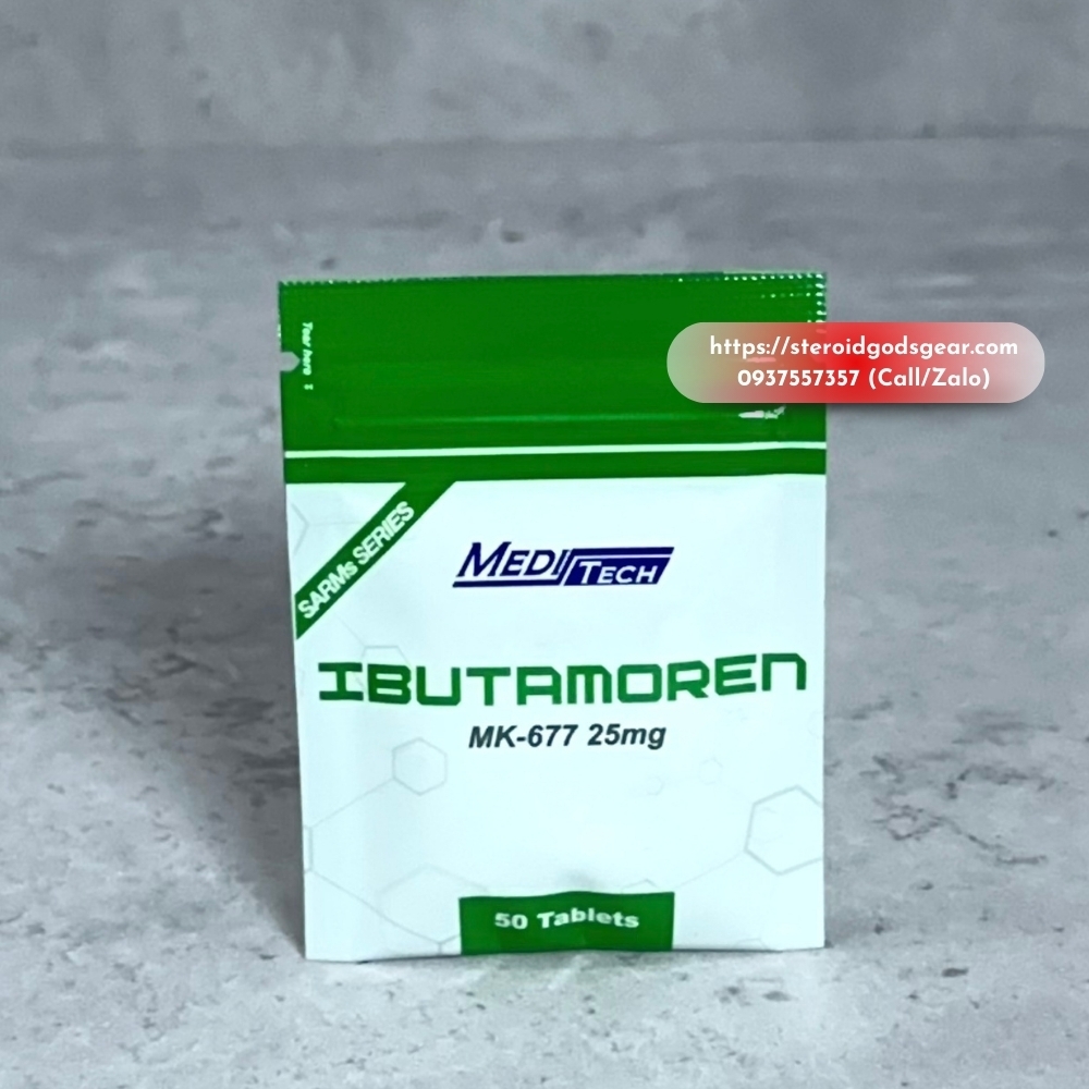 IBUTAMOREN (MK677 25mg) 50 viên - SARM - Meditech