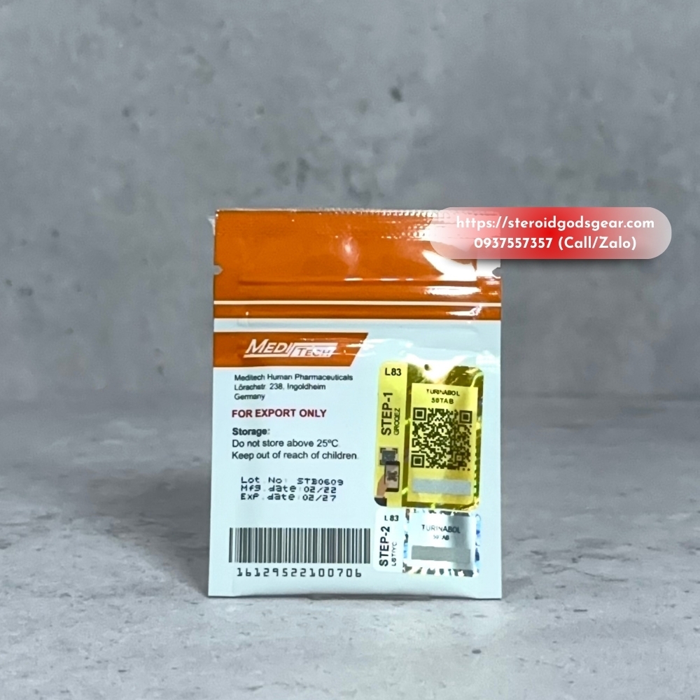 TURINABOL (4-Chlorodehydromethyltestosterone 10mg - ORAL) - Meditech