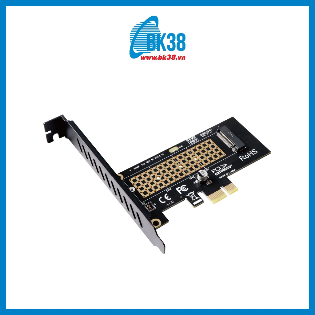 Card gắn SSD M2 NVMe PCIe 2280 sang PCI-E 1X SK1 - BK38