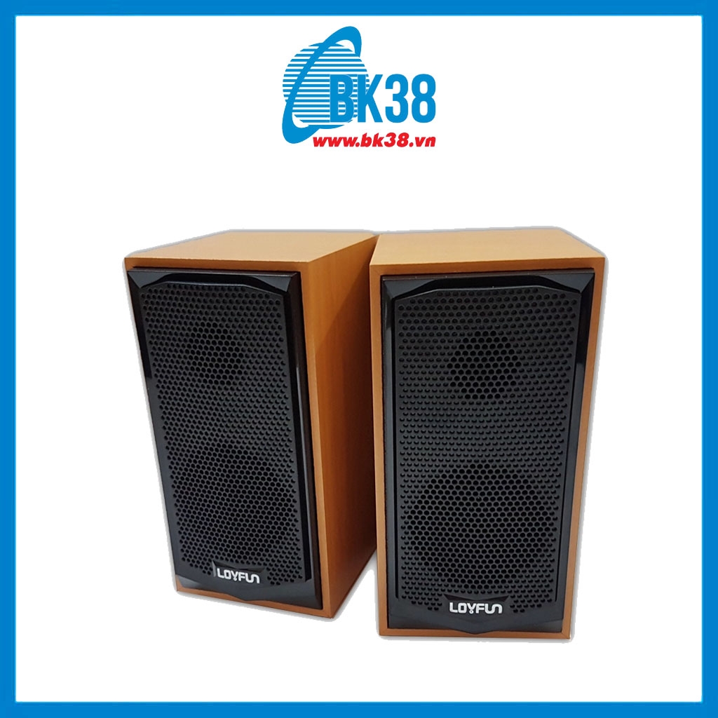 Loa vi tính Loyfun M22 gỗ đẹp, bảo hành 6 tháng - BK38