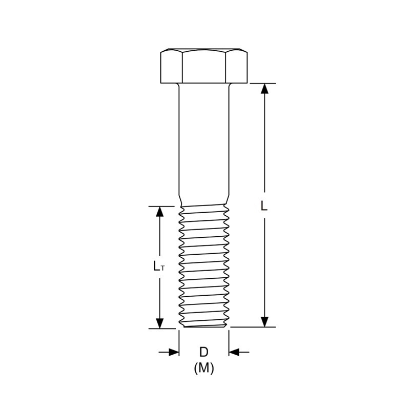 Bu lông A490M, M24 (Heavy hex structural bolt)