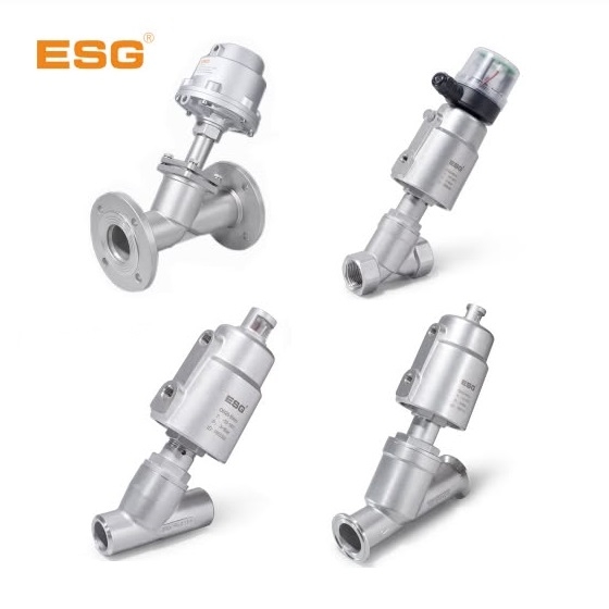 Van góc khí nén ESG Series 100 / 100 Series Threaded Angle Seat Valve