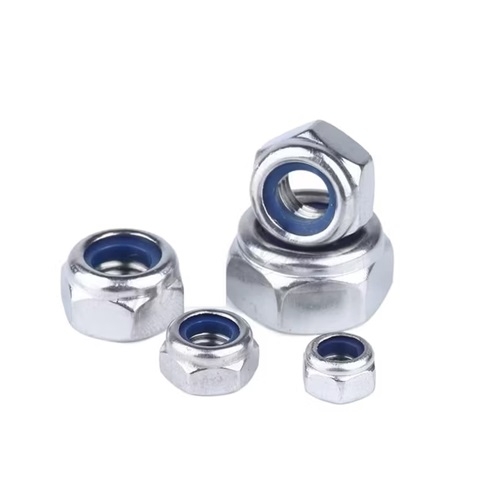 Đai ốc tự khóa - Nylon lock nut - Tán keo xi trắng