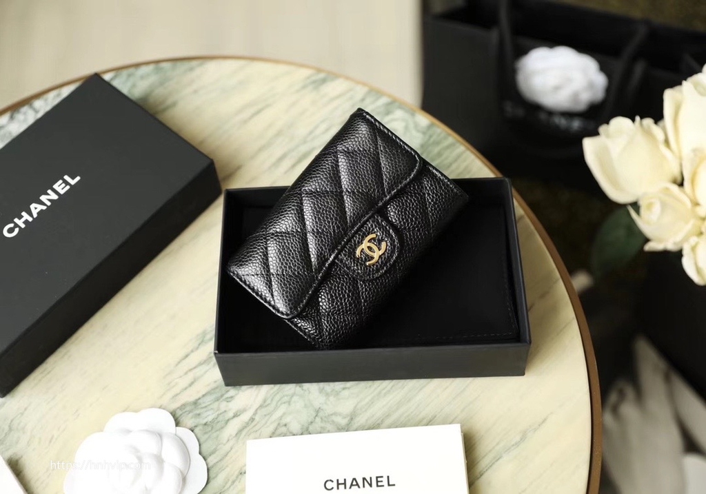 Chanel CLASSIC CARD HOLDER Grained Calfskin & Gold-Tone Metal Black | Hàng  hiệu 1:1 HVip