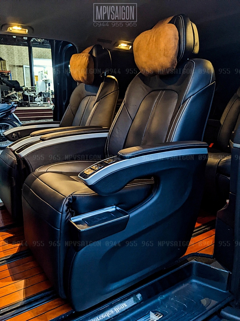 nâng cấp ghế thương gia Limousine Mercedes Benz V250 AMG tại MPVSAIGON
