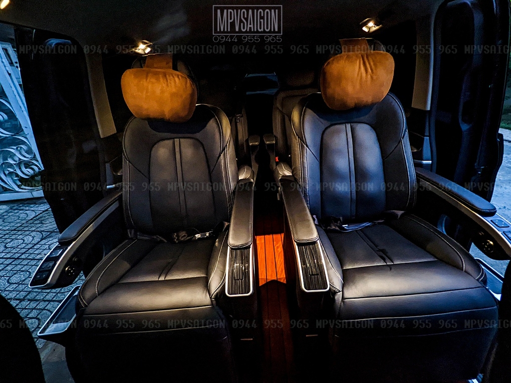 nâng cấp ghế thương gia Limousine Mercedes Benz V250 AMG tại MPVSAIGON