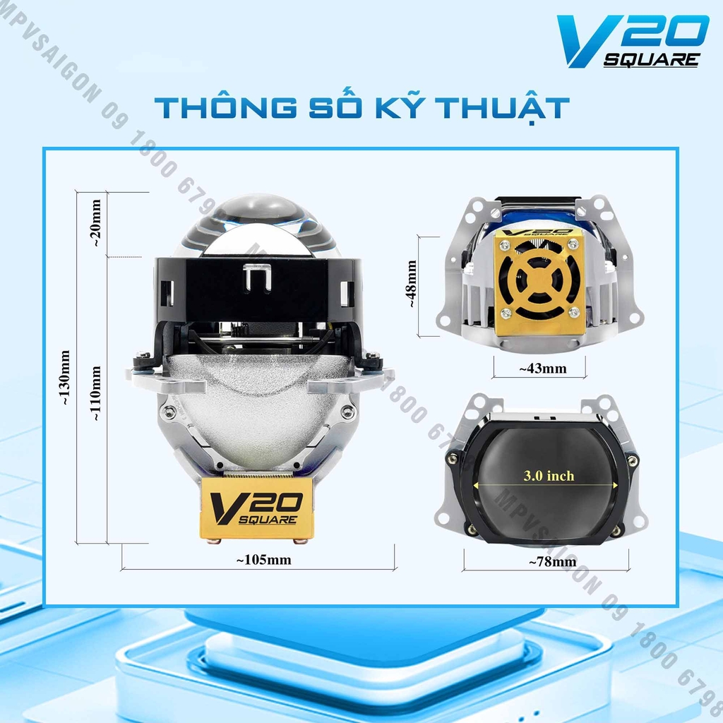 BI LED X-LIGHT V20 SQUARE