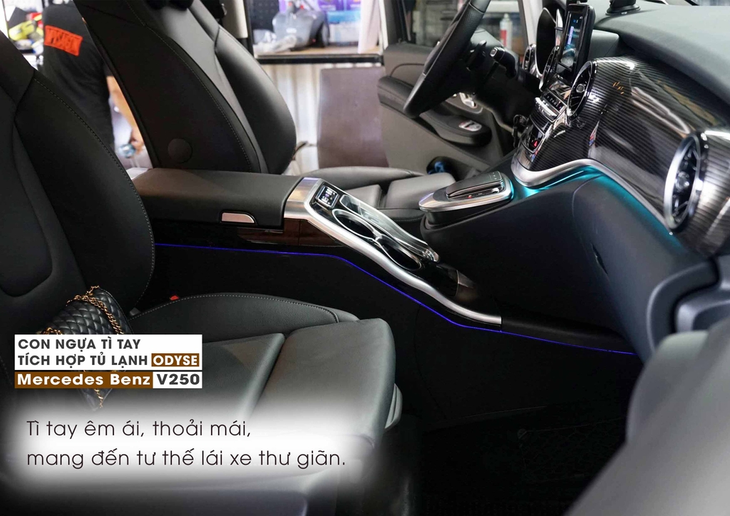 MERCEDES BENZ V250 – BROCHURE CON NGỰA TÌ TAY TÍCH HỢP TỦ LẠNH MẪU ODYSE