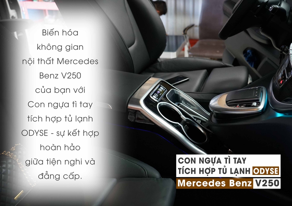 MERCEDES BENZ V250 – BROCHURE CON NGỰA TÌ TAY TÍCH HỢP TỦ LẠNH MẪU ODYSE