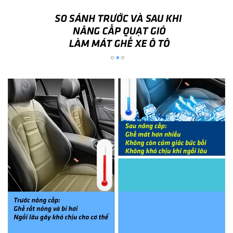 Nâng cấp quạt gió làm mát ghế xe hơi ( dùng cho các dòng xe )