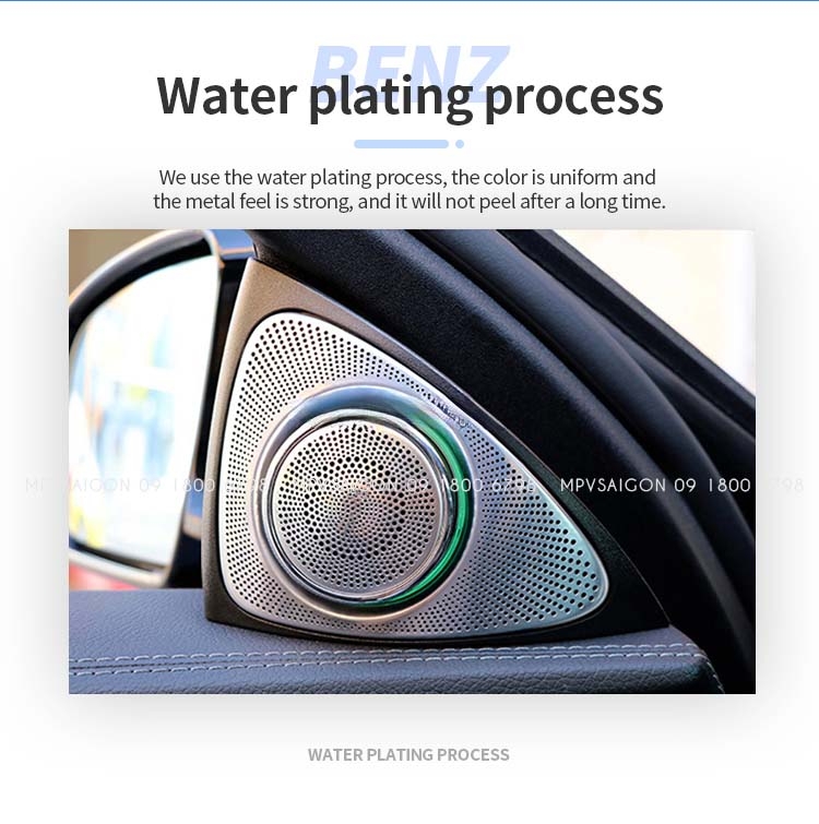 Loa Xoay 3D Burmester Led 64 Màu Cột A cho xe Mercedes-Benz C-Class, GLC-Class, E-Class, S-Class